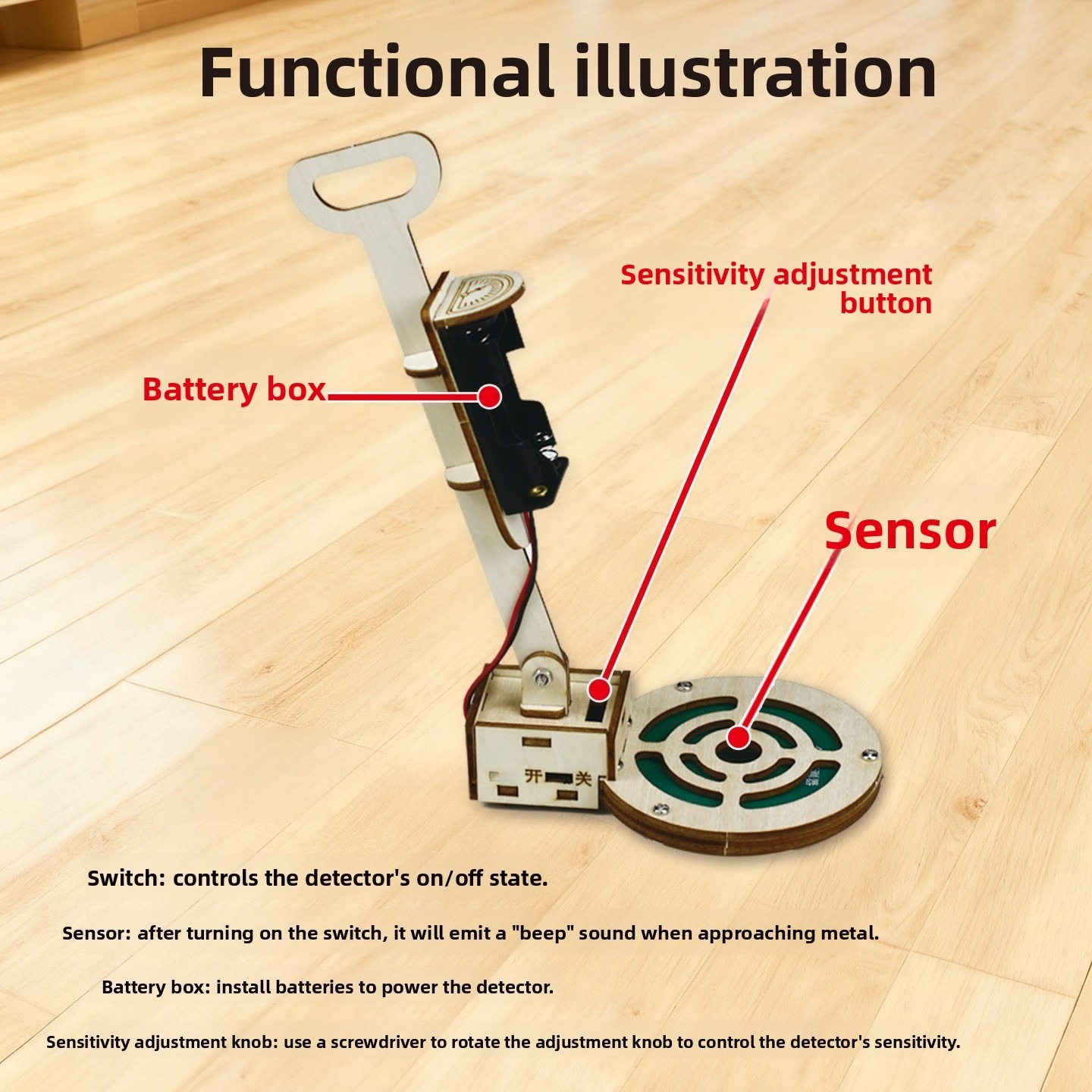 DIY Metal Detector Assembly Sc - огляд і ціна Science Hobby Kit